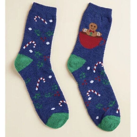 Torrid Cozy Fleece Socks with Gingerbread - Picture 1 of 2